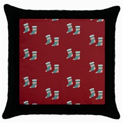 Christmas-stockings Throw Pillow Case (black) by nateshop