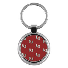 Christmas-stockings Key Chain (round) by nateshop