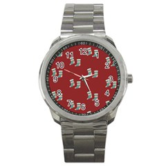 Christmas-stockings Sport Metal Watch by nateshop