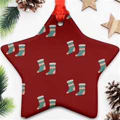 Christmas-stockings Star Ornament (two Sides) by nateshop