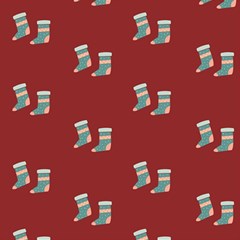 Christmas-stockings Play Mat (square) by nateshop