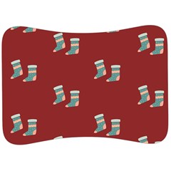 Christmas-stockings Velour Seat Head Rest Cushion by nateshop