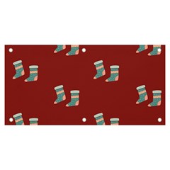 Christmas-stockings Banner And Sign 6  X 3  by nateshop