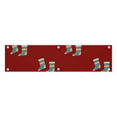 Christmas-stockings Banner And Sign 4  X 1  by nateshop