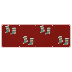 Christmas-stockings Banner And Sign 12  X 4  by nateshop