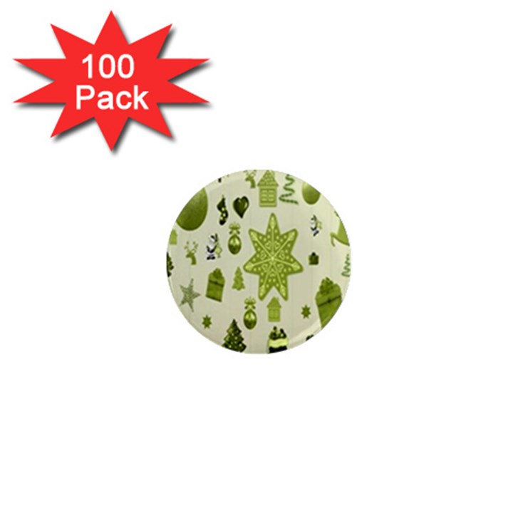 Christmas-stocking-star-bel 1  Mini Magnets (100 pack) 