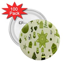 Christmas-stocking-star-bel 2 25  Buttons (100 Pack)  by nateshop