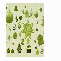 Christmas-stocking-star-bel Large Garden Flag (two Sides) by nateshop