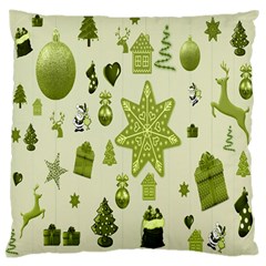 Christmas-stocking-star-bel Large Cushion Case (one Side) by nateshop