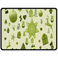 Christmas-stocking-star-bel Double Sided Fleece Blanket (large)  by nateshop