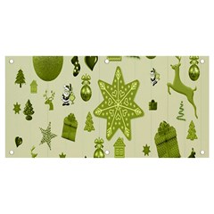 Christmas-stocking-star-bel Banner And Sign 4  X 2  by nateshop