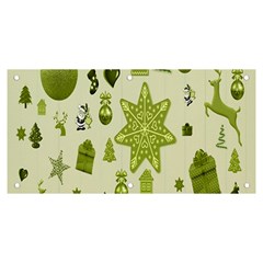 Christmas-stocking-star-bel Banner And Sign 6  X 3  by nateshop