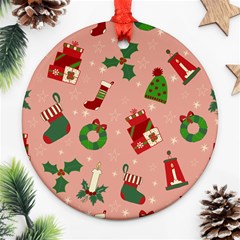 Gifts-christmas-stockings Ornament (round) by nateshop