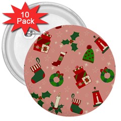 Gifts-christmas-stockings 3  Buttons (10 Pack) 