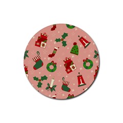 Gifts-christmas-stockings Rubber Round Coaster (4 Pack) by nateshop