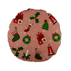 Gifts-christmas-stockings Standard 15  Premium Round Cushions by nateshop