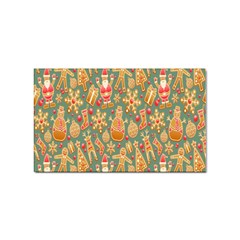 Pattern-santa Sticker (rectangular) by nateshop