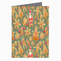 Pattern-santa Greeting Cards (pkg Of 8) by nateshop