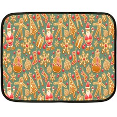 Pattern-santa Fleece Blanket (mini)