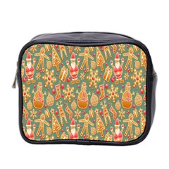 Pattern-santa Mini Toiletries Bag (two Sides) by nateshop