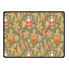 Pattern-santa Fleece Blanket (small) by nateshop