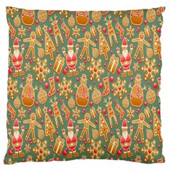 Pattern-santa Standard Flano Cushion Case (one Side) by nateshop