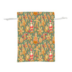 Pattern-santa Lightweight Drawstring Pouch (s) by nateshop