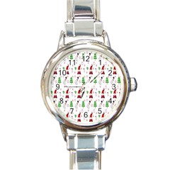 Santa-claus Round Italian Charm Watch by nateshop