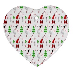 Santa-claus Ornament (heart) by nateshop