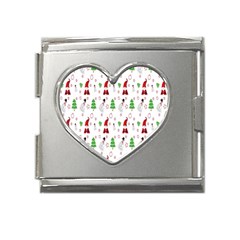 Santa-claus Mega Link Heart Italian Charm (18mm) by nateshop