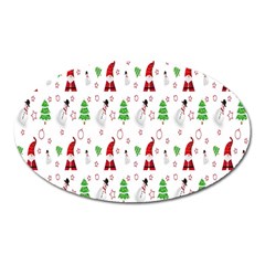 Santa-claus Oval Magnet by nateshop