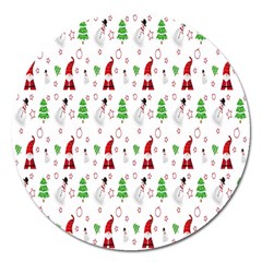 Santa-claus Magnet 5  (round) by nateshop