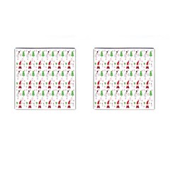 Santa-claus Cufflinks (square) by nateshop