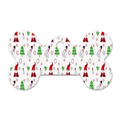 Santa-claus Dog Tag Bone (one Side) by nateshop