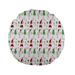 Santa-claus Standard 15  Premium Flano Round Cushions by nateshop