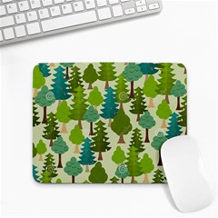 Seamless-forest-pattern-cartoon-tree Small Mousepad by nateshop