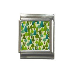 Seamless-forest-pattern-cartoon-tree Italian Charm (13mm) by nateshop