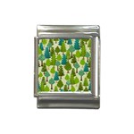 Seamless-forest-pattern-cartoon-tree Italian Charm (13mm) Front