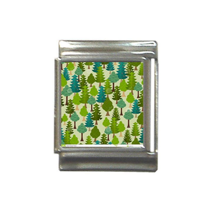 Seamless-forest-pattern-cartoon-tree Italian Charm (13mm)