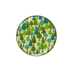 Seamless-forest-pattern-cartoon-tree Hat Clip Ball Marker (10 Pack) by nateshop