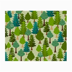 Seamless-forest-pattern-cartoon-tree Small Glasses Cloth by nateshop