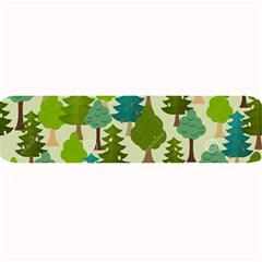 Seamless-forest-pattern-cartoon-tree Large Bar Mat by nateshop