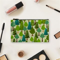 Seamless-forest-pattern-cartoon-tree Cosmetic Bag (small) by nateshop