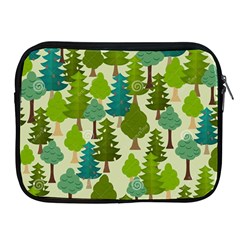 Seamless-forest-pattern-cartoon-tree Apple Ipad 2/3/4 Zipper Cases by nateshop