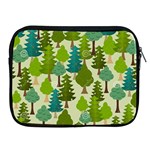 Seamless-forest-pattern-cartoon-tree Apple iPad 2/3/4 Zipper Cases Front