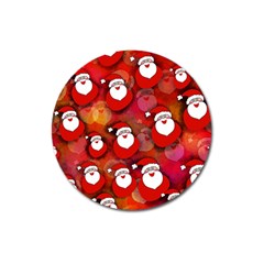 Seamless-santa Claus Magnet 3  (round) by nateshop