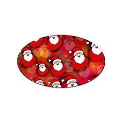 Seamless-santa Claus Sticker Oval (100 Pack)