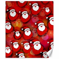 Seamless-santa Claus Canvas 8  X 10  by nateshop