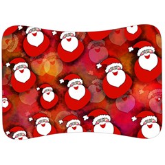 Seamless-santa Claus Velour Seat Head Rest Cushion by nateshop