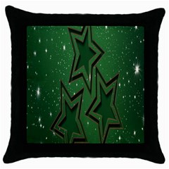 Starchristmas Throw Pillow Case (black) by nateshop